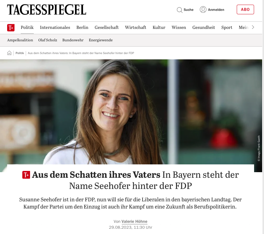 Susanne Seehofer Tagesspiegel